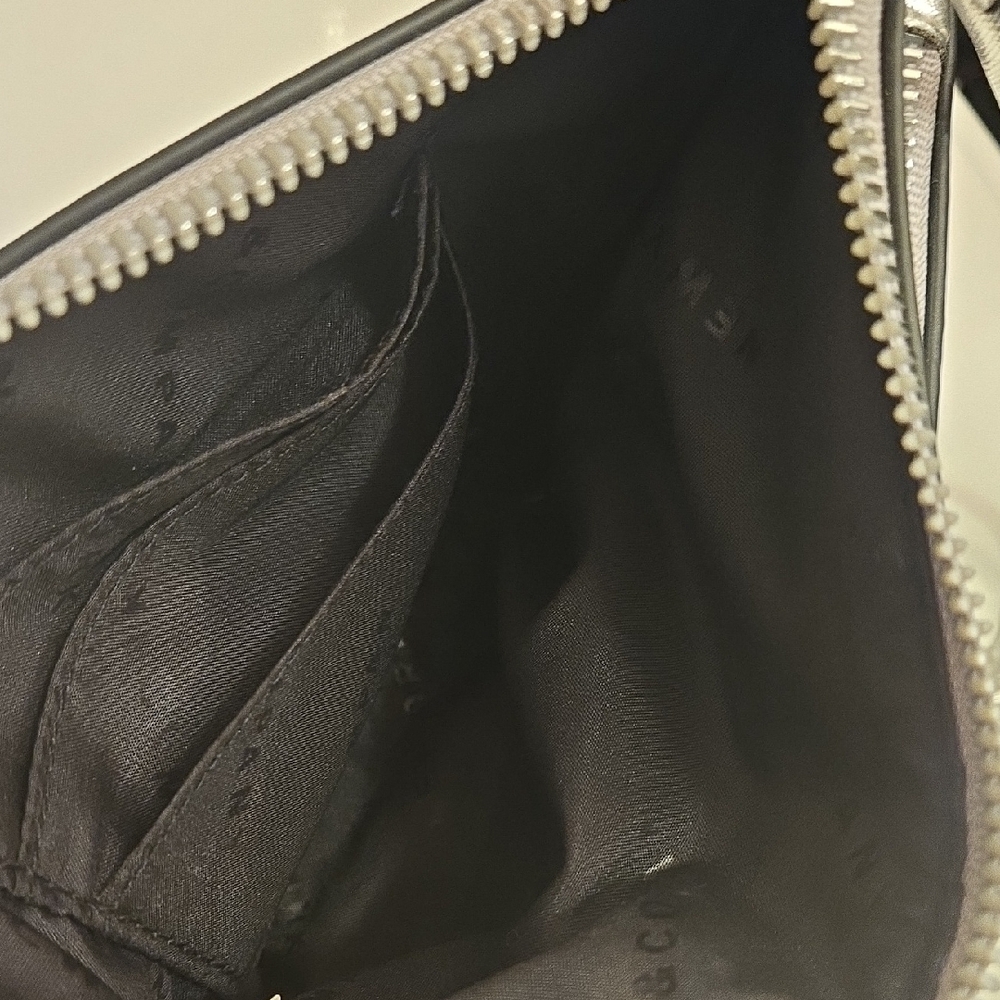 New York & Company Floral Black and Silver Clutch - Picture 4 of 4